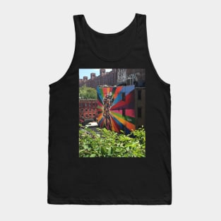 New York Colorful Mural Sailor Kissing Tank Top